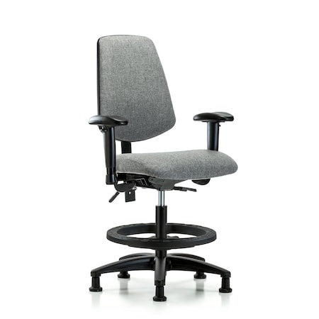 Fab Med Bench Chair, Bk, BF, Glds, Gry, 6-Way Adjustable, 22