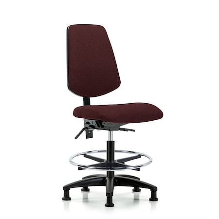 Fab Med Bench Chair, Bk, CF, Glds, Bur, No Arms, 22