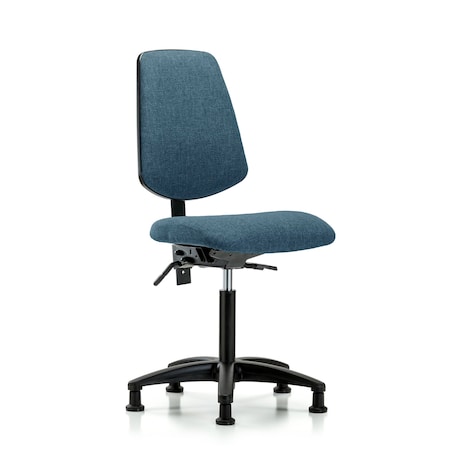 Fab Med Bench Chair, Bk, Tilt Glds, Blu, No Arms, 22