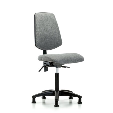 Fab Med Bench Chair, Bk, Tilt Glds, Gry, No Arms, 22