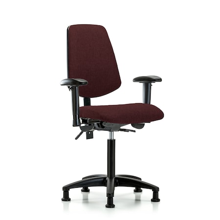 Fab Med Bench Chair, Bk, Glds, Bur, 6-Way Adjustable, 22