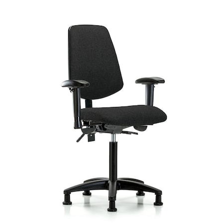 Fab Med Bench Chair, Bk, Glds, Blk, 6-Way Adjustable, 22
