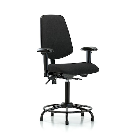 Fab Med Bench Chair, Bk, RT, Glds, Blk, 6-Way Adjustable, 22