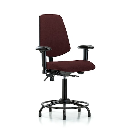 Fab Med Bench Chair, Bk, RT, Glds, Bur, 6-Way Adjustable, 22