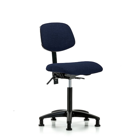 Chair, Fabric, Med Bench, Glides, Nav, No Arms, 22