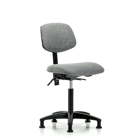 Chair, Fabric, Med Bench, Tilt Glides, Gry, No Arms, 22