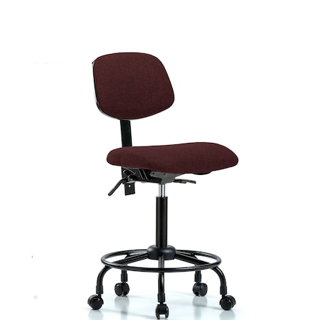 Chair, Fab, Med Bench, RT Tilt Casters, Bur, No Arms, 24
