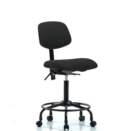 Chair, Fab, Med Bench, RT Tilt Casters, Blk, No Arms, 24