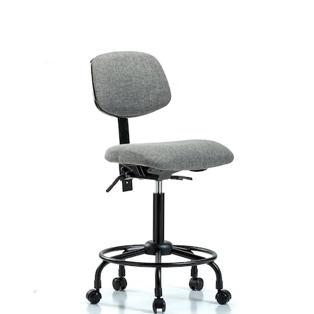 Chair, Fab, Med Bench, RT Tilt Casters, Gry, No Arms, 24