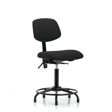 Chair, Fab, Med Bench, RT Tilt Glides, Blk, No Arms, 22