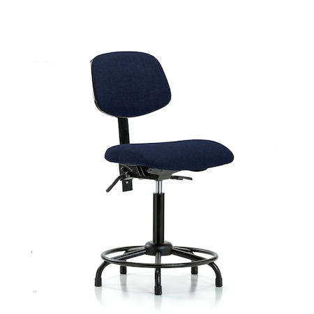 Chair, Fab, Med Bench, RT Tilt Glides, Nav, No Arms, 22