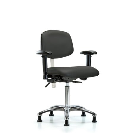 Med Bench Chair, Vinyl, Glds, Gry, CL100, 6-Way Adjustable, 22