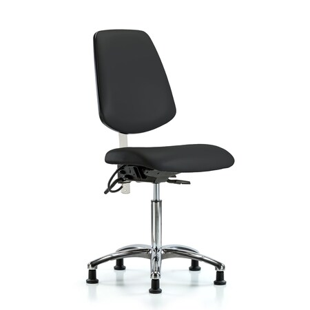 Vin Med Ben Chair, Med, Bk, Blk, CL100/ESD, No Arms, 22