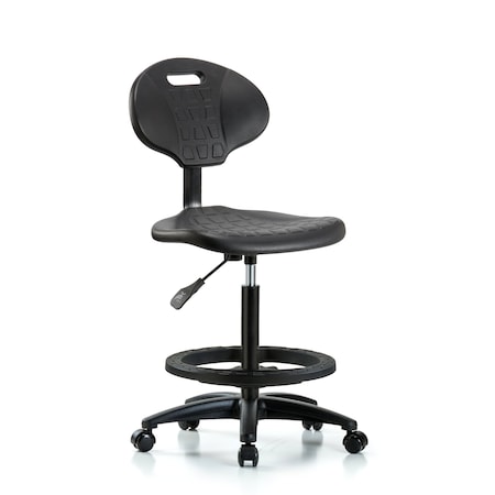 Erie Hi Bench Chair, BF, Casters, No Arms, 23
