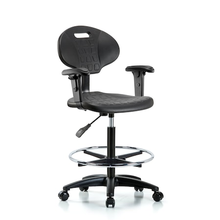 Erie Hi Bench Chair, AA, CF, Casters, 2-Way Adjustable, 23