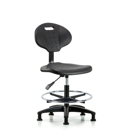 Erie Med Bench Chair, CF, Glides, No Arms, 19