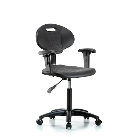 Erie Med Bench Chair, AA, Casters, 2-Way Adjustable, 19