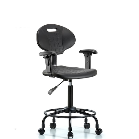 Erie Med Bench Chair, RT, AA, Casters, 2-Way Adjustable, 24