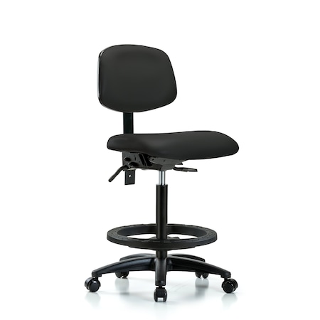 Chair, Fab, Hi Bench, RT Tilt AA Cast, Nav, No Arms, 26