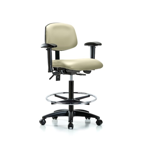 Chair, Fab, Med Bench, Tilt AA CF Cast, Nav, 6-Way Adjustable, 26