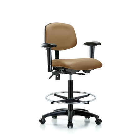 Chair, Fab, Med Bench, Tilt AA CF Glide, Bur, 6-Way Adjustable, 26