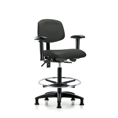 Chair, Fab, Med Bench, Tilt BF Glides, Blu, 6-Way Adjustable, 26