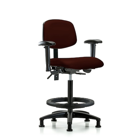 Chair, Poly, Hi Bench, RT AA Glides, 6-Way Adjustable, 26