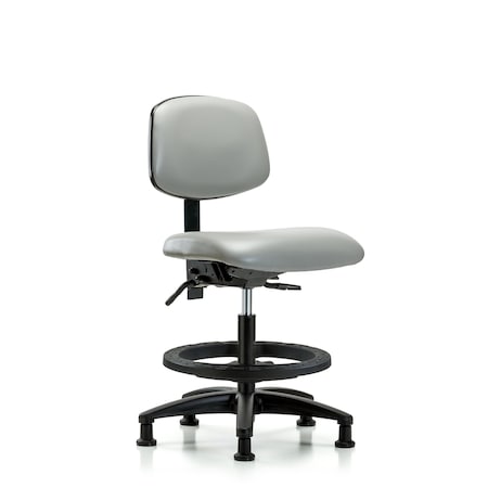 Chair, Vinyl, Med Bench, BF Glides, Dov, No Arms, 22
