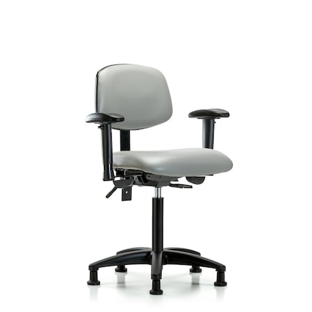Chair, Vinyl, Med Bench, AA Glides, Dov, 6-Way Adjustable, 22