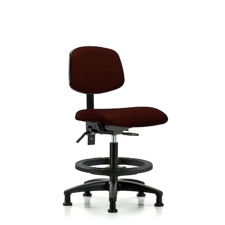 Chair, Vin, Med Bench, Tilt BF Glides, Burg, No Arms, 22