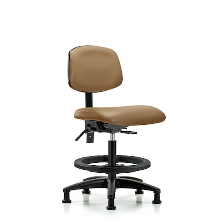 Chair, Vin, Med Bench, Tilt BF Glides, Taupe, No Arms, 22