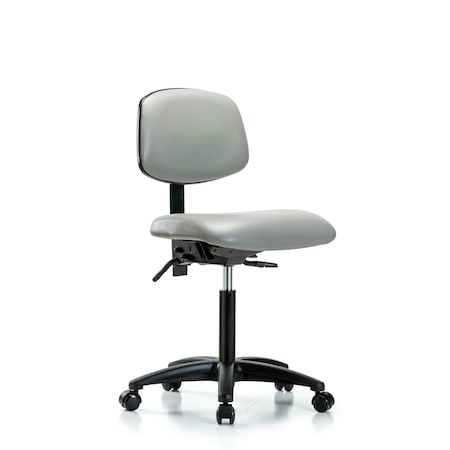 Chair, Vinyl, Med Bench, Tilt Casters, Dov, No Arms, 22