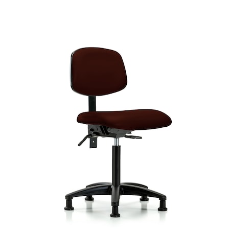 Chair, Vinyl, Med Bench, Tilt Glides, Burg, No Arms, 22