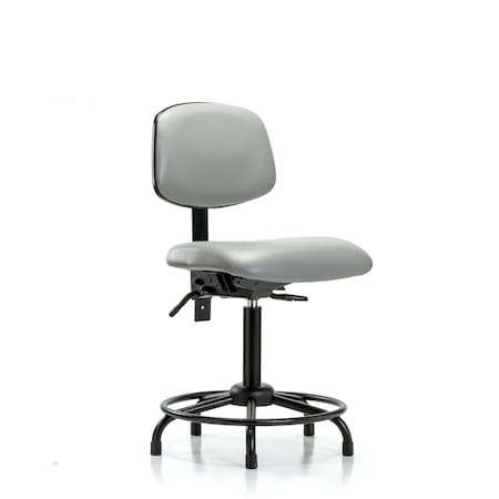 Bench Chair, Vinyl, RT Glides, Dov, No Arms, 22