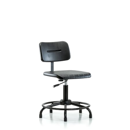 Core Polyurethane Chair - Desk Height with Round Tube Base and Stationary Glides MPN:BR-BPDHCH-RT-RG