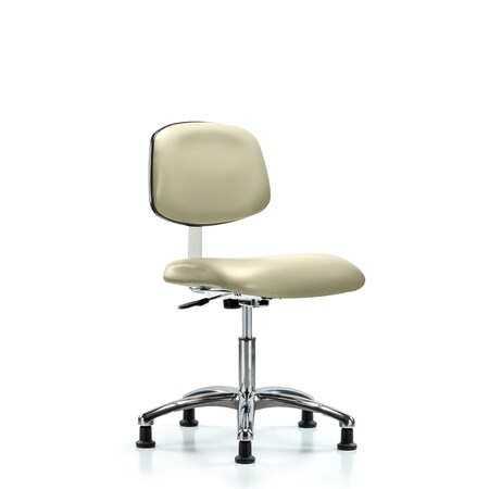 Clean Room Chair Desk Chair, Vin, Chrm, Glides, Wht, CLass 10, 18