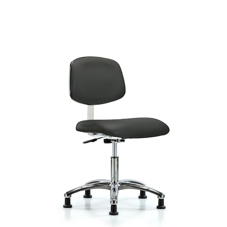 Clean Room Chair Desk Chair, Vin, Chrm, Glides, Gry, CLass 10, 18