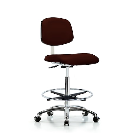Clean Room Chair Hi Ben Chair, Vin, Chrm, CF, Cast, Burg, CL10, 26