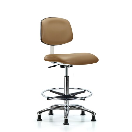 Clean Room Chair Hi Ben Chair, Vin, Chrm, CF, Glds, Taupe, CL10, 26