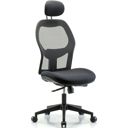 Executive Mesh Chair, Headrest, Casters MPN:BR-EXE-MDHCH-RG-H1-A0-RC