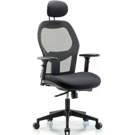 Executive Mesh Chair, Headrest, 3DACast MPN:BR-EXE-MDHCH-RG-H1-A2-RC