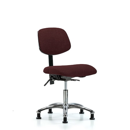 Desk Chair Desk Chair, Fabric, Chrome Tilt Glides, Bur, No Arms, 19