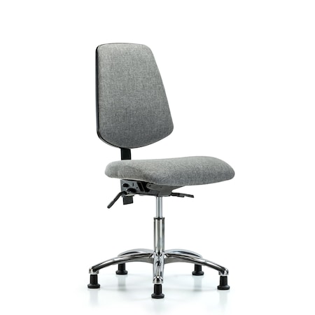 Desk Chair Fab Desk Chair, Med, Bk, Glds, Gry, No Arms, 19