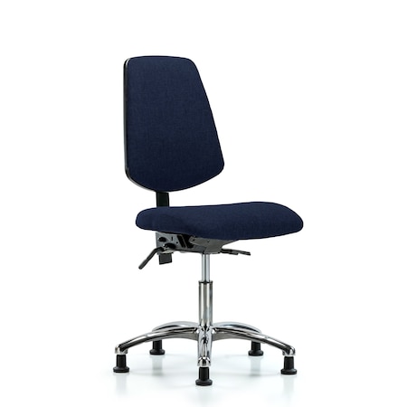 Desk Chair Fab Desk Chair, Med, Bk, Glds, Navy, No Arms, 19