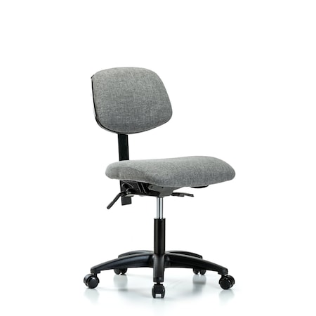 Desk Chair Desk Chair, Fabric, Tilt Casters, Gry, No Arms, 19