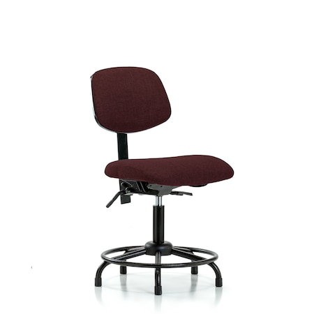 Desk Chair Desk Chair, Fabric, RT Glides, Bur, No Arms, 19