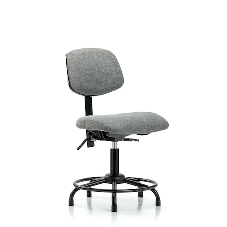 Desk Chair Desk Chair, Fabric, RT Tilt Glides, Gry, No Arms, 19