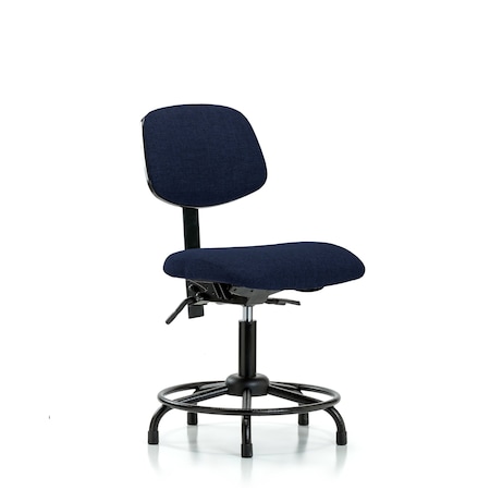 Desk Chair Desk Chair, Fabric, RT Tilt Glides, Nav, No Arms, 19