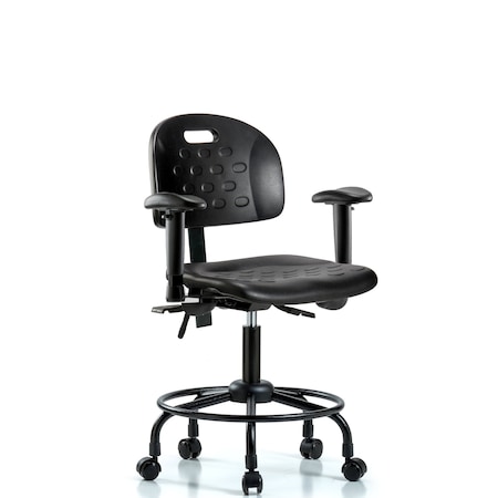 Desk Chair Newport Desk Chair, RT, Tilt AA Casters, Adjustable Arms, 19