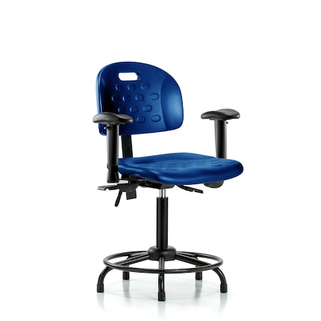 Medium Bench Chair Newport Med Ben Chair, RT, Tilt AA Glds, Adjustable Arms, 22